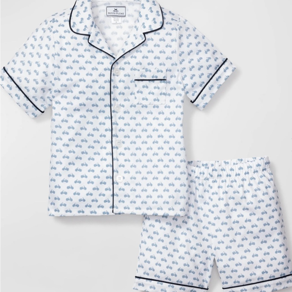 NWT! Petite plume Bicyclette short set size 2